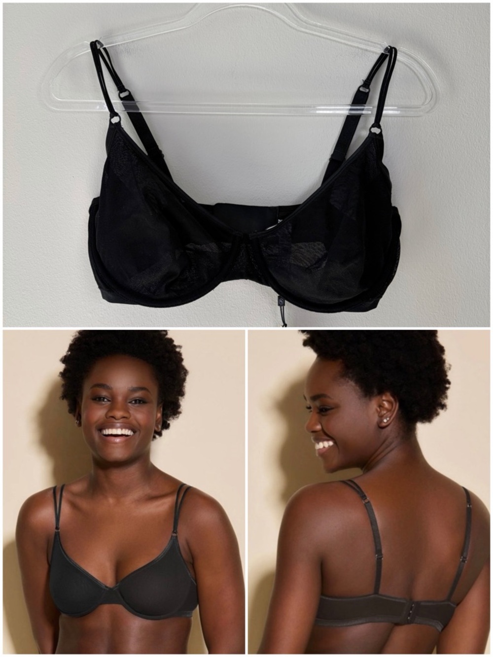 Cosabella 36F Black Soire Confidence Molded Bra NWT